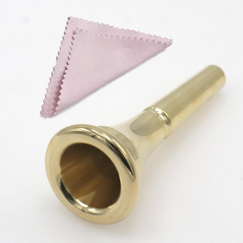 Cheerock 1Pack French Horn Mouthpiece, Standard Size French Horn Replacement Accessory, Compatible with Most French Horns (Gold) - Image 2